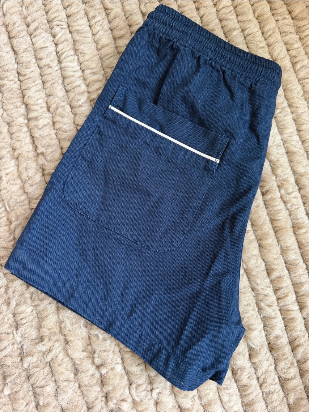 Kids Navy Drawcord Casual Shorts